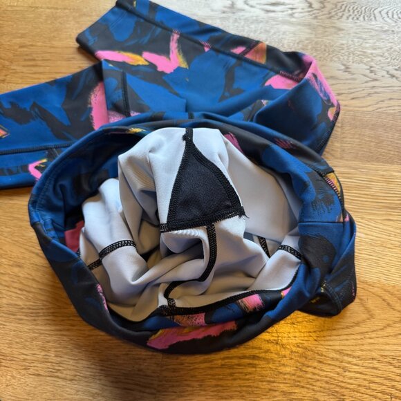 New Balance Printed 7/8 Running Tights Blue Camo - Picture 9 of 12